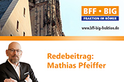 Römer-Rede von Mathias Pfeiffer zur Verkehrspolitik ("Superblocks")