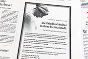 Gegen die Vertreibung der Toten aus Frankfurt