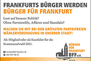 Werden auch Sie ein Bürger Für Frankfurt!