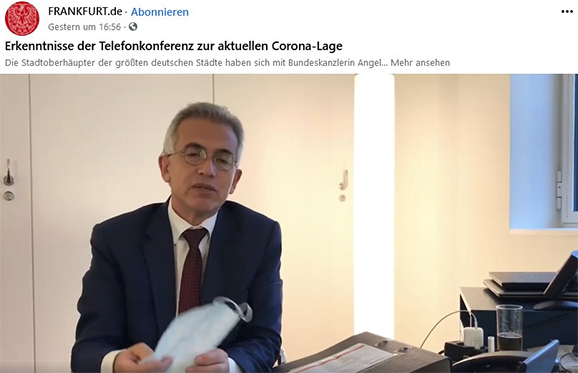 Corona-Schutz statt Chaos und Panikmache im Römer!