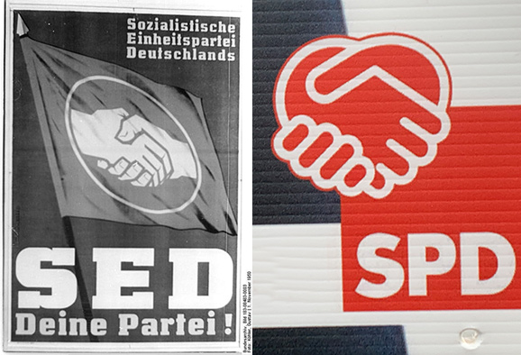 Frankfurter SPD im Wahlkampf mit SED-Symbolik