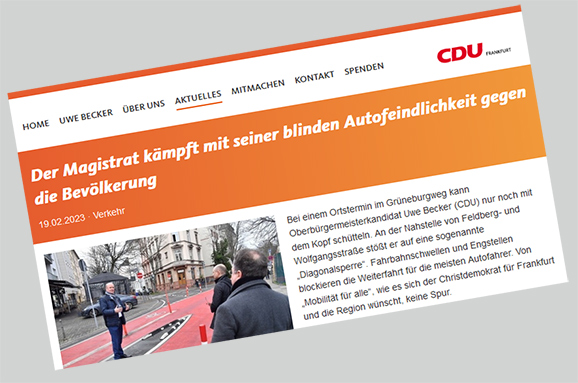 Wie glaubwürdig ist der OB-Kandidat der CDU?