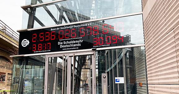 BFF-BIG-Fraktion fordert Schuldenuhr für Frankfurt
