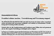 BFF verabschieden kommunalpolitische Erklärung