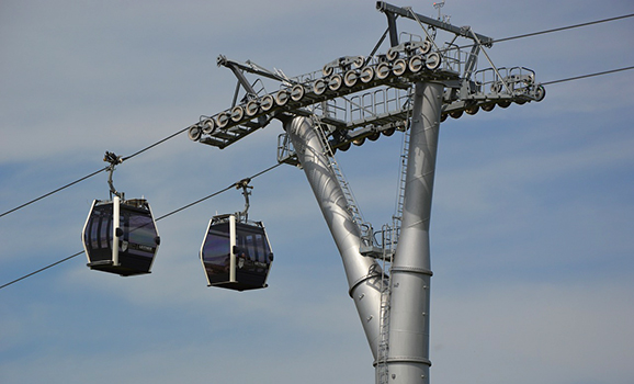 Schnapsidee einer Seilbahn für Bergen-Enkheim