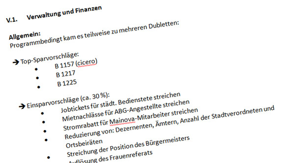Eingaben zum Bürgerhaushalt überraschen in Quantität und Qualität!
