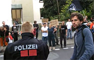 Mini-Demo gegen, doch ohne Salafisten