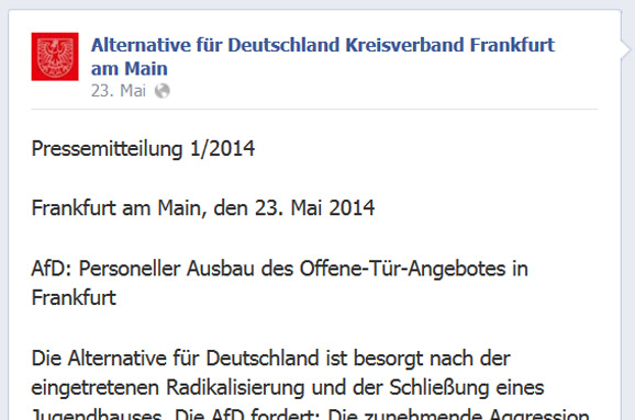 Dazu braucht Frankfurt keine AfD