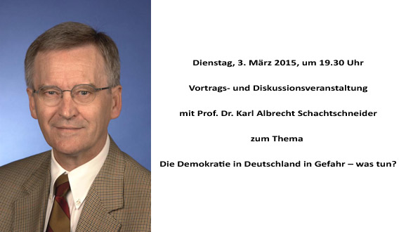 Prof. Dr. Schachtschneider kommt!