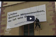  Frankfurter Kirchenaktion gegen die Feinde von Pegida
