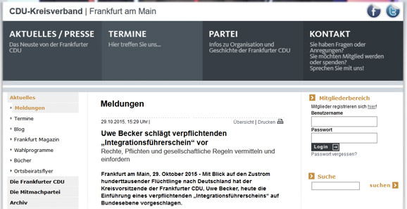 Der „Integrationsführerschein“-Flop von Uwe Becker