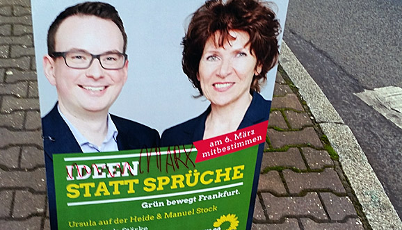 Zerstörte Wahlplakate sind Anschlag auf Meinungsfreiheit