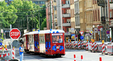 Bevölkerungswachstum und verengte Fahrbahnen